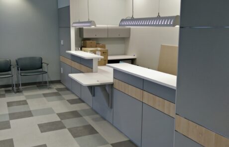 Main counter area of Southdale Quick Care Clinic
